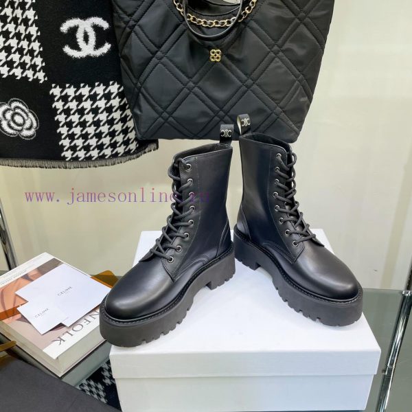 Top tier2022 Autumn/Winter CELINE Yang Mi Same Style Martin Boots Invincible Slimming Martinmt3h4c5t - Image 4