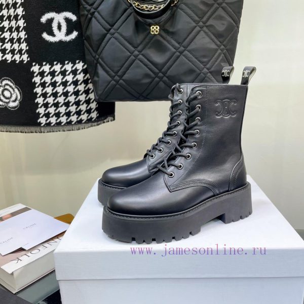 Top tier2022 Autumn/Winter CELINE Yang Mi Same Style Martin Boots Invincible Slimming Martinmt3h4c5t - Image 7
