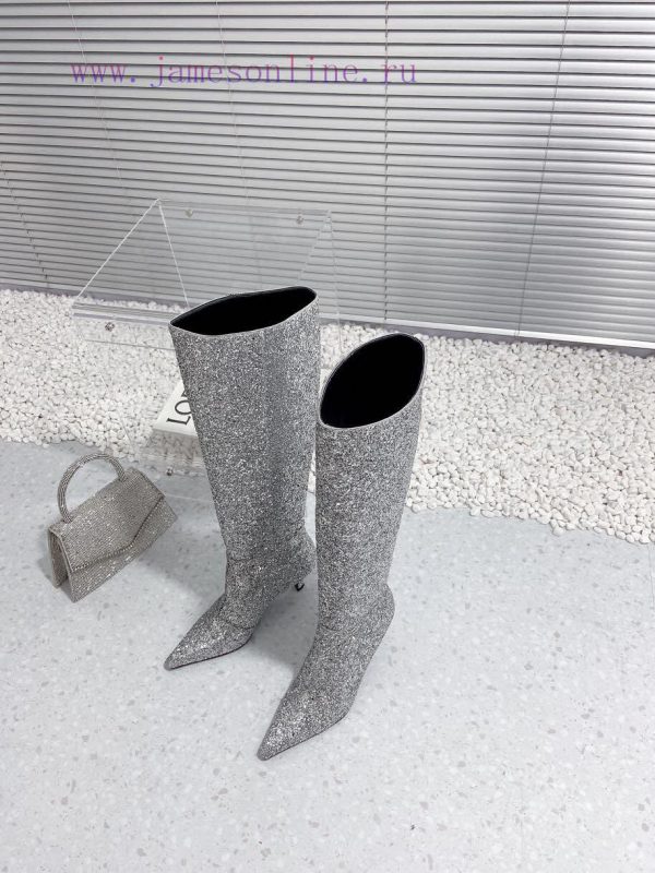Alexandre Wang | Alexander King 23S Autumn/WinterNew sequined sexy pointed high-heeled bootsgtik3aop