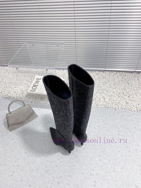 Alexandre Wang | Alexander King 23S Autumn/WinterNew sequined sexy pointed high-heeled boots11grql2s - Image 5