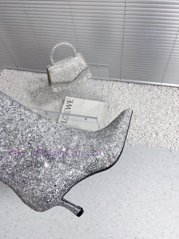 Alexandre Wang | Alexander King 23S Autumn/WinterNew sequined sexy pointed high-heeled bootsgtik3aop - Image 9