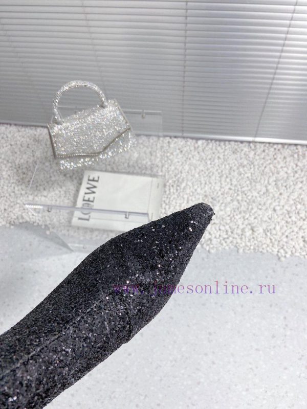 Alexandre Wang | Alexander King 23S Autumn/WinterNew sequined sexy pointed high-heeled boots11grql2s - Image 8