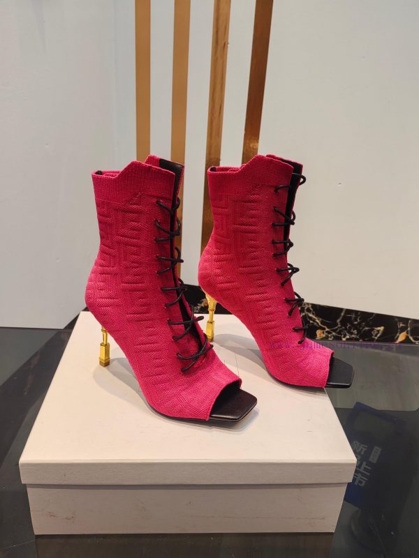 Out, Balmain 2023fw Autumn/Winter New Knitted Fish Mouth Elastic Boots Overseas Order Origin5v6nzk8p - Image 3