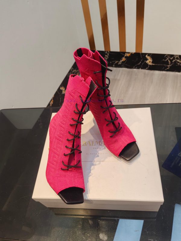 Out, Balmain 2023fw Autumn/Winter New Knitted Fish Mouth Elastic Boots Overseas Order Origin5v6nzk8p - Image 8