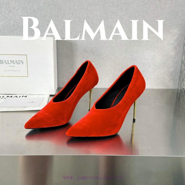 BalmainBalmain???????First release ??????? Balmain ?????? Spring/Summer Ruby Velvet Stilettohib038yo - Image 4