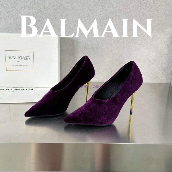 BalmainBalmain???????First release ??????? Balmain ?????? Spring/Summer Ruby Velvet Stilettoy75828wa - Image 4