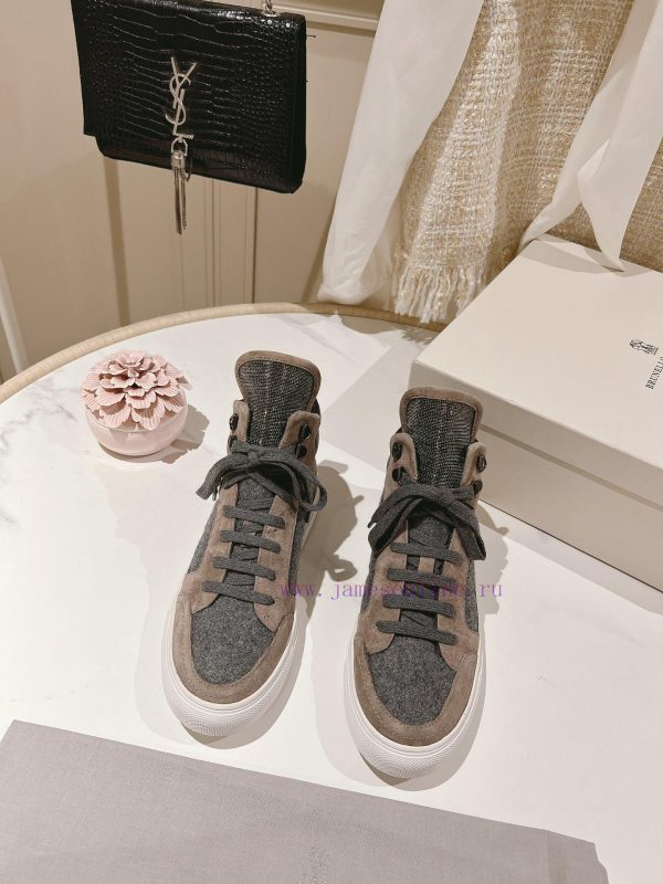 The highest quality BC high top casual shoes in the market, Brunello Cucinelli, with a Mailld8hng95f