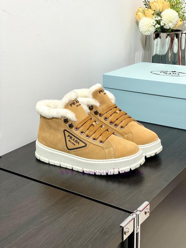 . Prada Thick soled Sports Wool ShoesThe original customized frosted cowhide upper is made och5vkx7y