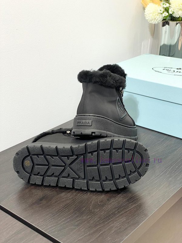 . Prada Thick soled Sports Wool ShoesThe original customized frosted cowhide upper is made o263vlk44 - Image 8