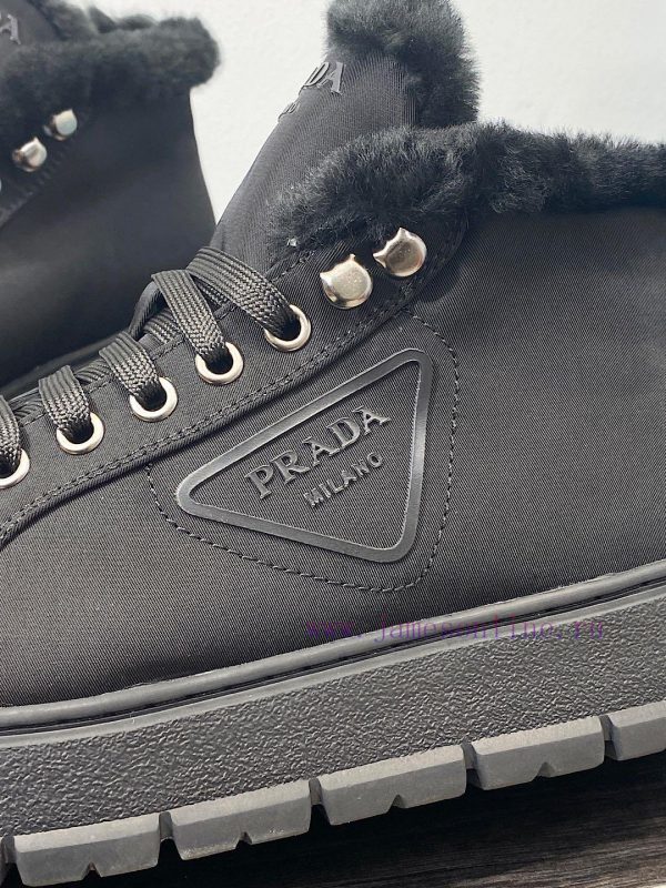 . Prada Thick soled Sports Wool ShoesThe original customized frosted cowhide upper is made o263vlk44 - Image 9