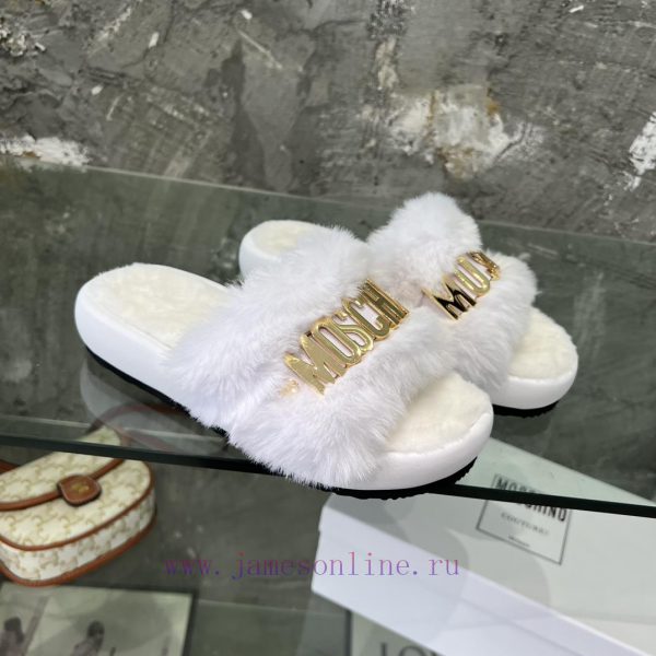 Moschino Mao Mao Slippers ️️ High end Lazy Slippers Released Across the Internet ?  Elegant 4714ifvw - Image 4