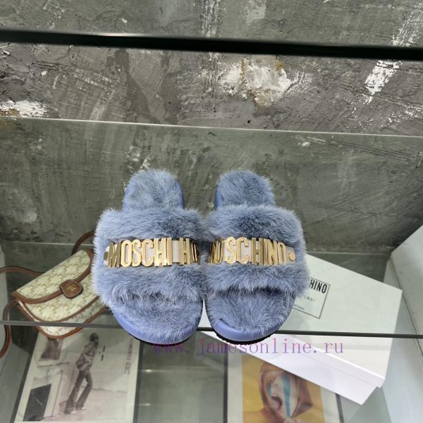 Moschino Mao Mao Slippers ️️ High end Lazy Slippers Released Across the Internet ?  Elegant ch3tfv03