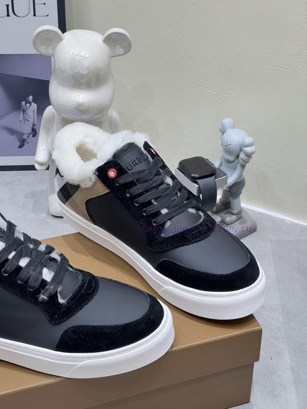 2024 SS Burberry Autumn/Winter Best Couple H New Italian Leather Sneakers Crafted from Engli0ql49vam - Image 8