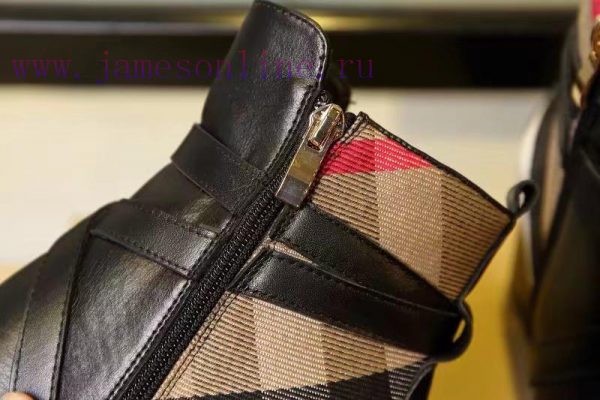 Burberry BURBERRY equestrian inspiration and ankle boots, selected smooth leather material, q879p7dr - Image 5