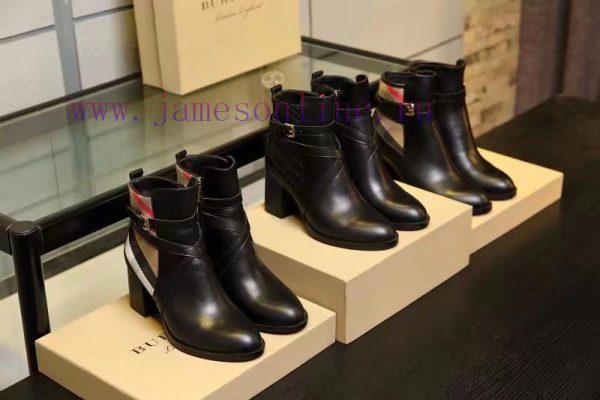 Burberry BURBERRY equestrian inspiration and ankle boots, selected smooth leather material, q879p7dr - Image 8