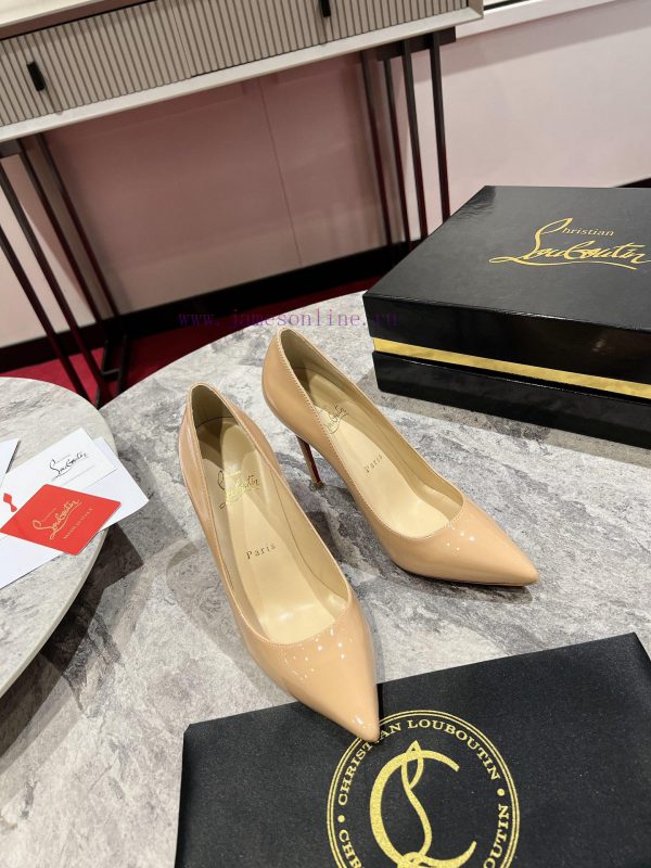 Classic patent leather single shoe style ︎ ️Classic KATE series 10cm high heels, glossy patek59zhbq6