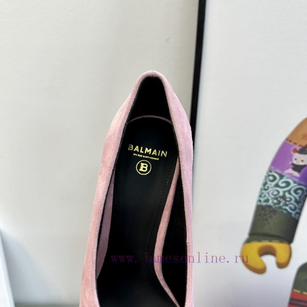 ???????Balmain ?????? Square headed wine glasses, custom-made shoesThis colored leather winerdwft741 - Image 7