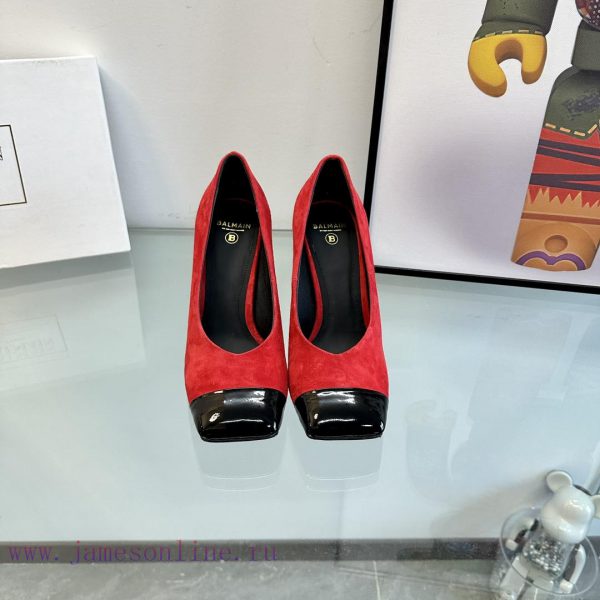 ???????Balmain ?????? Square headed wine glasses, custom-made shoesThis colored leather wineoui9rytp