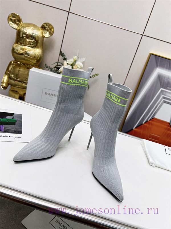 Balmain Balmain 2022 FW Autumn/Winter New Knitted Boots Overseas Order Original Edition, 11 2iknfkth - Image 3