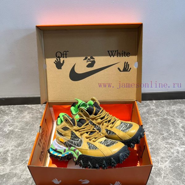 Top notch OFF-WHITE Nike ACG Air Terra Forma high top brown green ️ The upper is made of higxseg7wa3 - Image 6