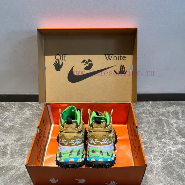 Top notch OFF-WHITE Nike ACG Air Terra Forma high top brown green ️ The upper is made of higxseg7wa3 - Image 9