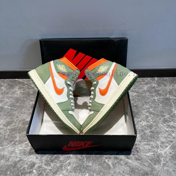 Top Jordan Air Jordan 1 High OG Cratf "Celadon" High Top Green Orange ️ This shoe adopts a p6w30wnrx - Image 6