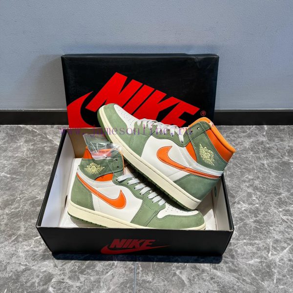 Top Jordan Air Jordan 1 High OG Cratf "Celadon" High Top Green Orange ️ This shoe adopts a p6w30wnrx - Image 7