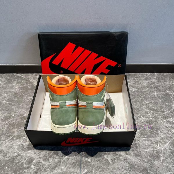 Top Jordan Air Jordan 1 High OG Cratf "Celadon" High Top Green Orange ️ This shoe adopts a p6w30wnrx - Image 9