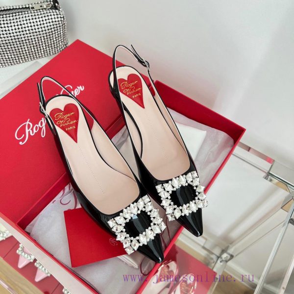 ️???????? * ?? New Virgule diamond buckle comma heel with high heels | Top purchasing level-fjhafxqb