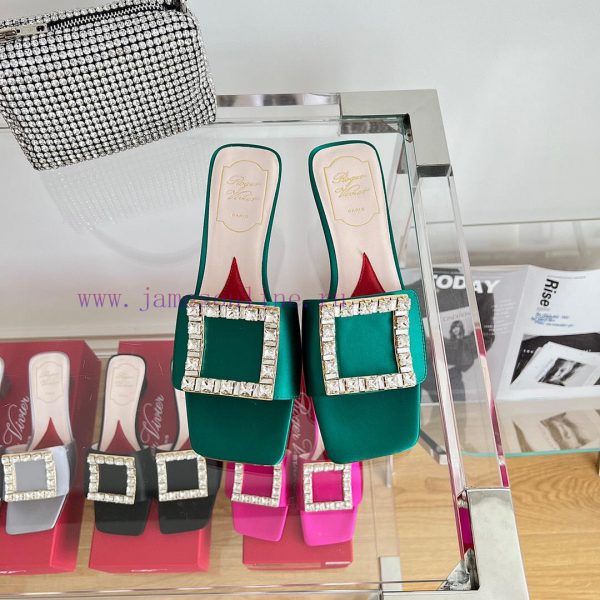 ️️* ?/Biki Love 4.5cm Diamond Thread Satin High Heels-Black Yellow Grey Green Rose Red-Materyvcjsnn6