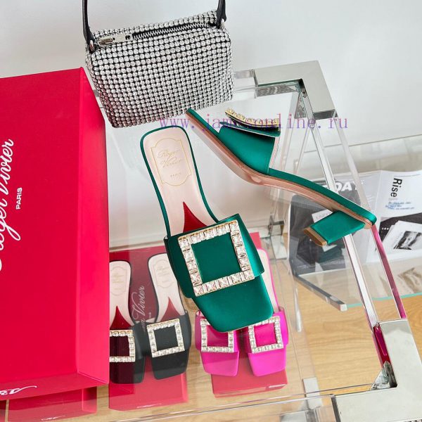 ️️* ?/Biki Love 4.5cm Diamond Thread Satin High Heels-Black Yellow Grey Green Rose Red-Materyvcjsnn6 - Image 4