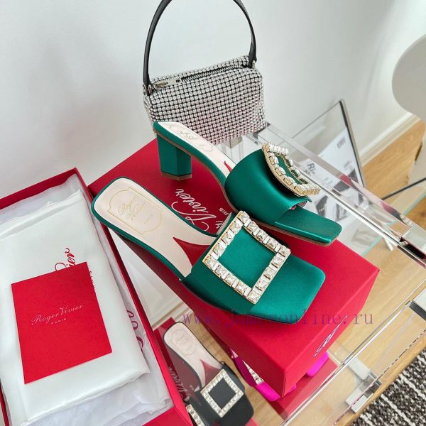 ️️* ?/Biki Love 4.5cm Diamond Thread Satin High Heels-Black Yellow Grey Green Rose Red-Materyvcjsnn6 - Image 5
