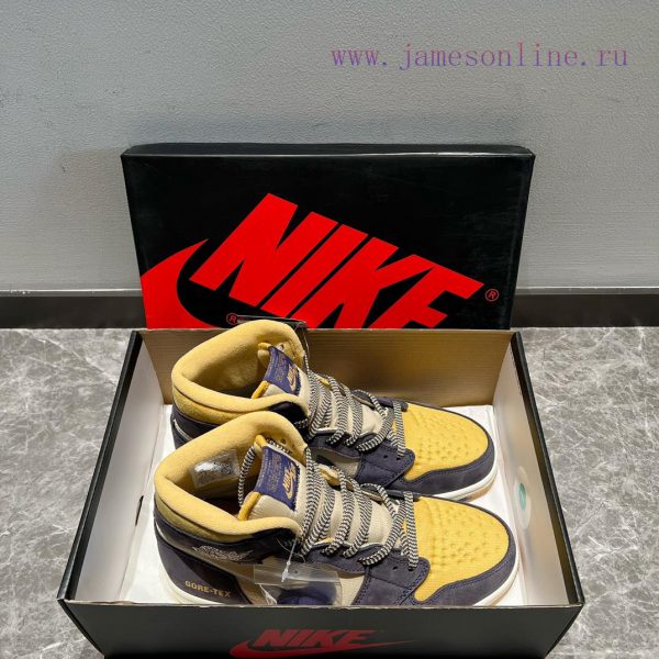 The Jordan Air Jordan 1 Element Gore Tex "Sky J Purple" high cut blue brown color scheme use8yz83vnq - Image 3