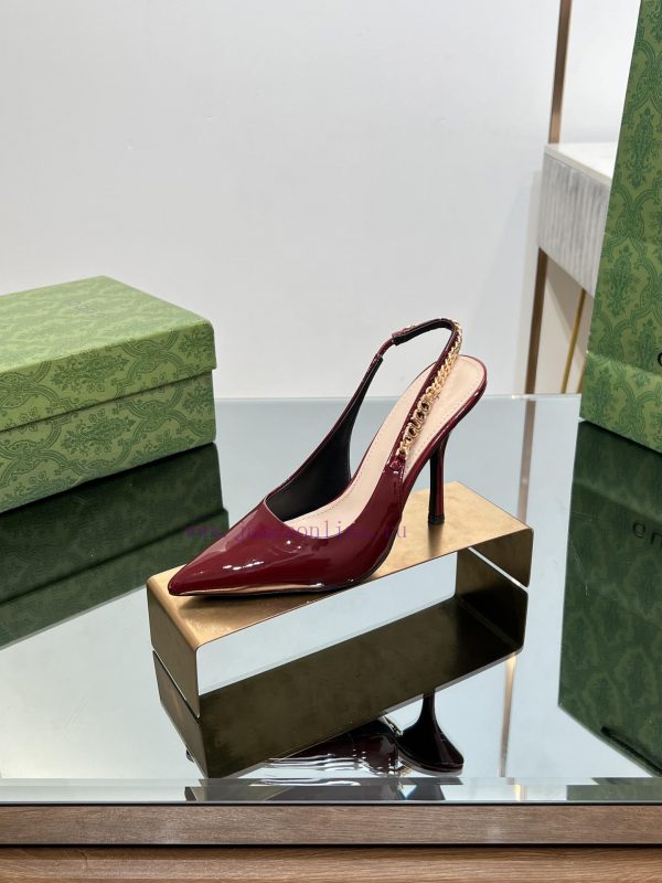 2024 G Home New GUcc ? Letter Buckle L O G O Chain High Heel Sandals Cat Heel Shoes ️️️Top l43rqgz4b - Image 8
