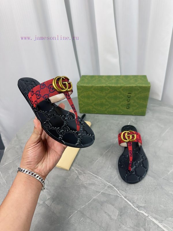 Upgraded Gucci Double G Buckle Ribbon Square Head Flat Bottom Slippers, Trading Company Orde4xox20fe - Image 8