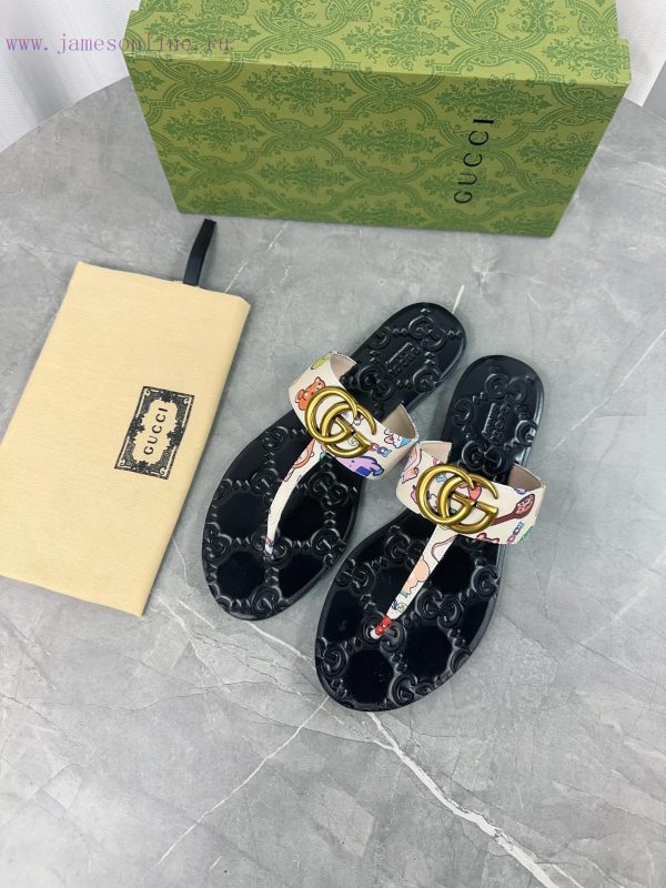 Upgraded Gucci Double G Buckle Ribbon Square Head Flat Bottom Slippers, Trading Company Ordertvlpx9c - Image 8