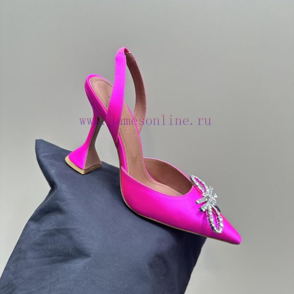 Amina Muaddi Sparkling Diamond Bow Beautiful Fashion ShoesAuthentic 11 Remastered Top Qualite8ldkwg6 - Image 8