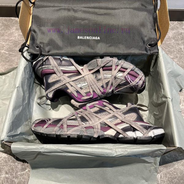 Top Balenciaga Balenciaga Strap 3xl Spider Man ️ Web Old Strap Low Top Dad Shoes Purple ️ Thehi5xpmr