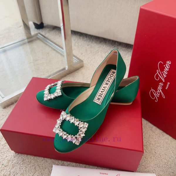 RV New Edition Silk Diamond Button Ballet Single Shoes ? ‍️New treasure commuting hollow flayh5pi276