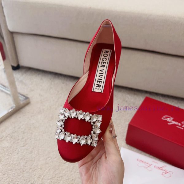 RV New Edition Silk Diamond Button Ballet Single Shoes ? ‍️New treasure commuting hollow fla67rcx1yo - Image 7