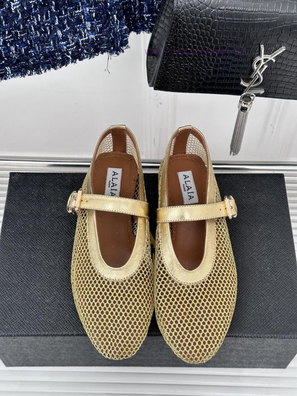 AlAIA | Alaia 23S New Retro ProductMesh Mary Jane shoes ballet shoesFull of girlish style, wy47sk3yy - Image 5