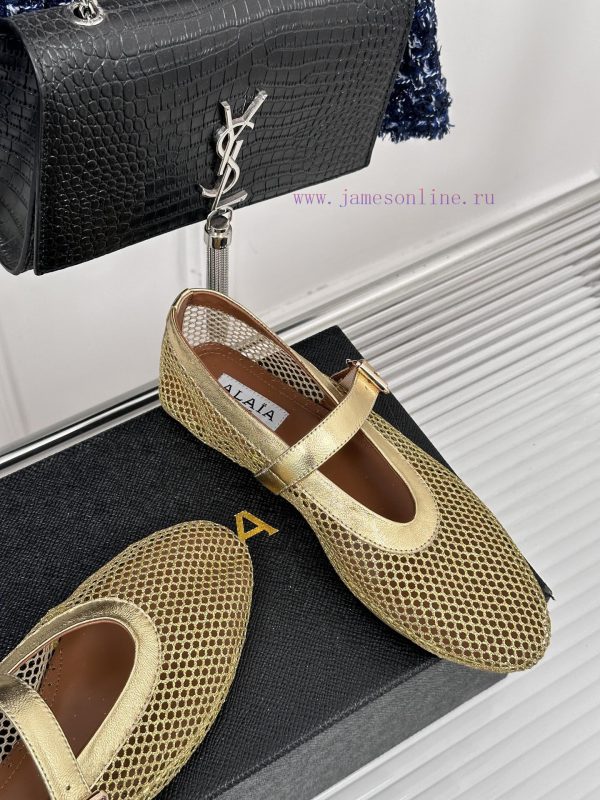 AlAIA | Alaia 23S New Retro ProductMesh Mary Jane shoes ballet shoesFull of girlish style, wy47sk3yy - Image 6
