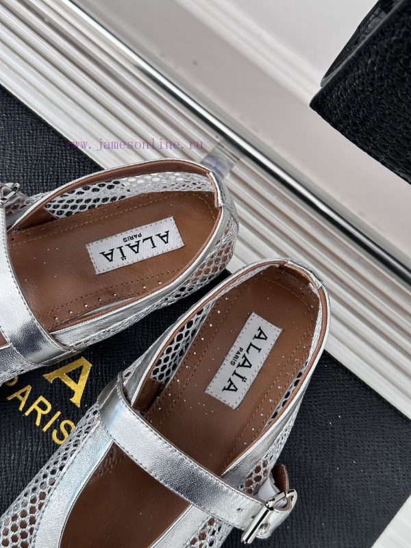 AlAIA | Alaia 23S New Retro ProductMesh Mary Jane shoes ballet shoesFull of girlish style, wigntb18z - Image 9