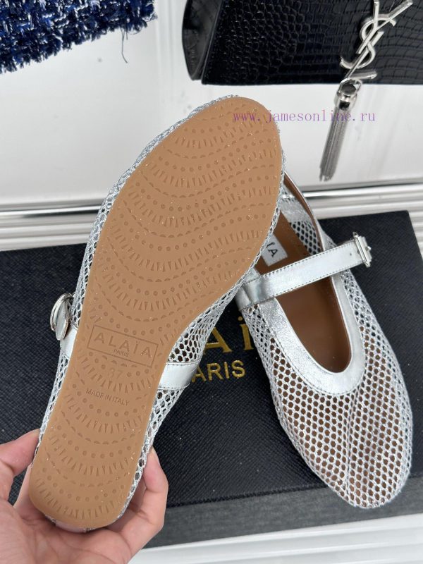 AlAIA | Alaia 23S New Retro ProductMesh Mary Jane shoes ballet shoesFull of girlish style, wigntb18z - Image 10