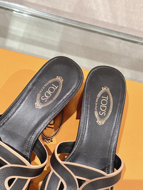 -24Ss new Tod * buckle thick heel slippersThis sandal is made of soft leather, cut into the owsc6tqt - Image 8