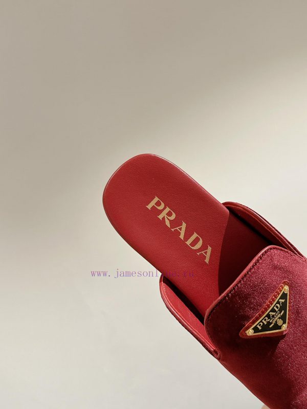 ️  Prada Velvet Flat Shoes Top of the line Many internet celebrities Injection molded triangqbz0rtx4 - Image 5