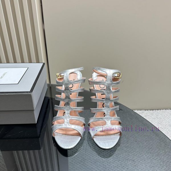 The mostIns hot series, Tomford metal texture decoration with empty high heels2024 Milan Fasl8ymej1d - Image 3