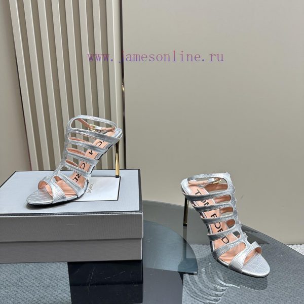 The mostIns hot series, Tomford metal texture decoration with empty high heels2024 Milan Fasl8ymej1d - Image 4