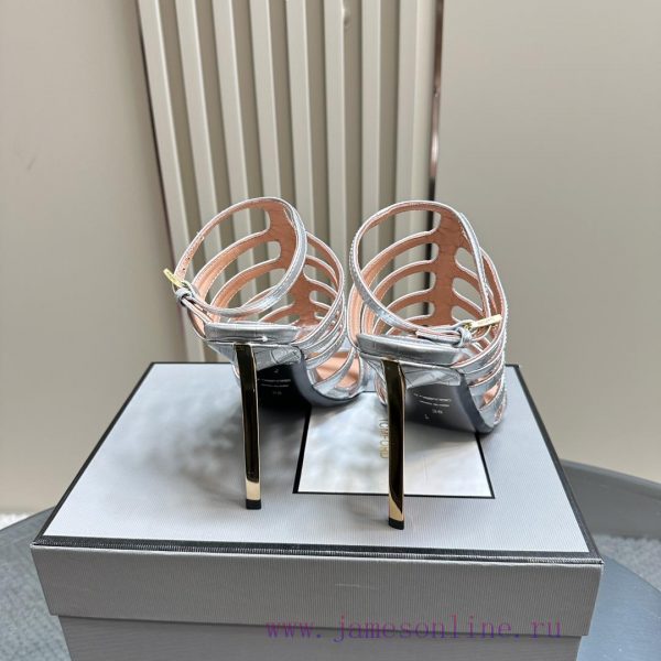 The mostIns hot series, Tomford metal texture decoration with empty high heels2024 Milan Fasl8ymej1d - Image 7