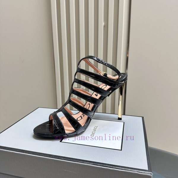 The mostIns hot series, Tomford metal texture decoration with empty high heels2024 Milan Fasa6ezoll1 - Image 5